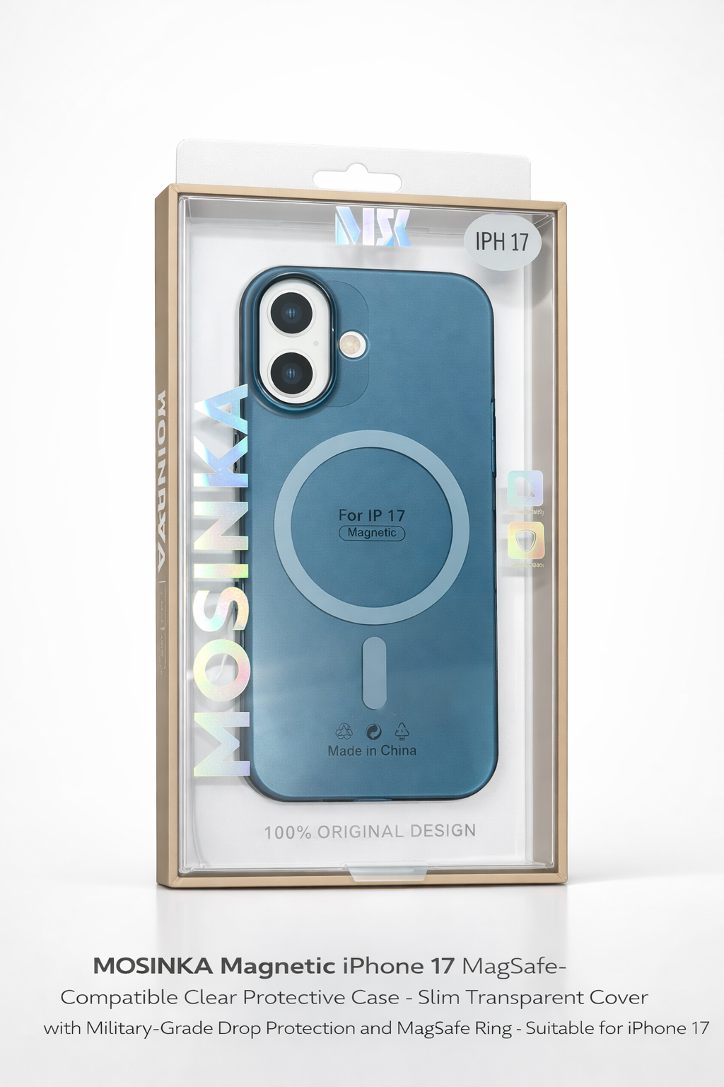 MOSINKA iPhone 17 Cases Blue