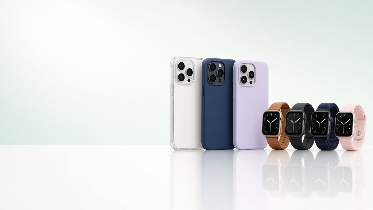 iPhone cases and Apple Watch straps