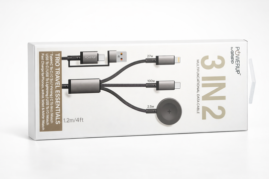 GRIPP PowerUp 3-in-1 Charging Cable